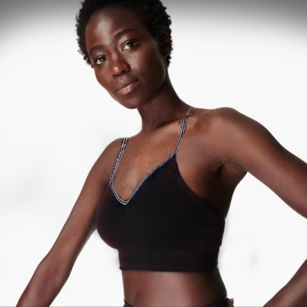 Sweaty Betty Mindful Seamless Yoga Bra Black size large